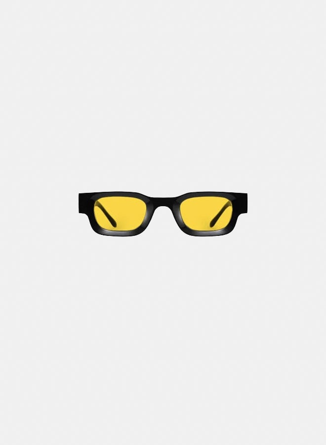 korico Dusk in Yellow Full Rim Rectangle Sunglasses - Image 2